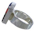 Southwest Multicolor Inlay Sturdy Ring Size 6-1/2 EX40302